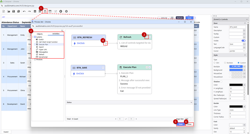 Process Botアクション割り当て